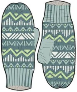 Nettle Recycled Fleece Lined Mittens - Arctic