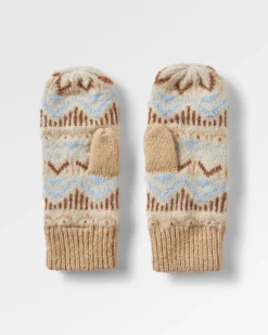 Nettle Recycled Fleece Lined Mittens - Birch