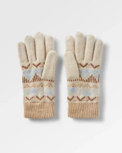 Nettle Recycled Knitted Gloves - Birch