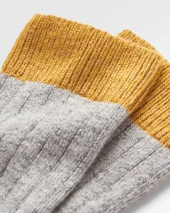 Noosa Recycled Crew Socks - Gray Marl