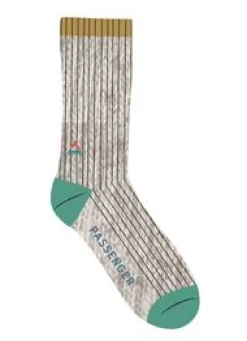 Noosa Recycled Crew Socks - Gray Marl