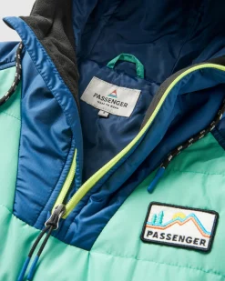 Ocean Recycled Insulated Half Zip Jacket - Green Spruce