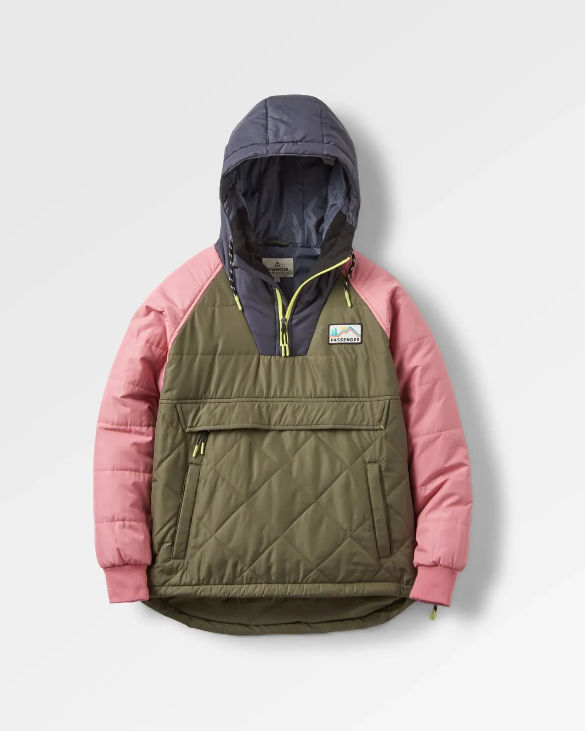 Ocean Recycled Insulated Half Zip Jacket - Dusty Olive