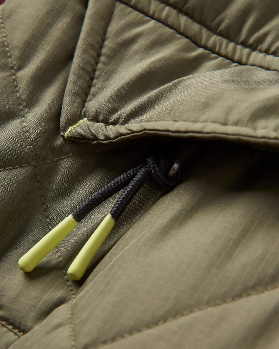 Ocean Recycled Insulated Half Zip Jacket - Dusty Olive