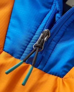 Ocean Recycled Insulated Half Zip Jacket - Sunrise Orange