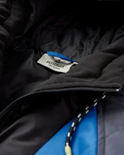 Oceanic Recycled Insulated Half Zip Jacket - Azure Blue/Charcoal