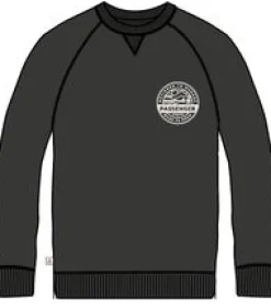 Odyssey Organic Cotton Long Sleeve Sweatshirt - Black