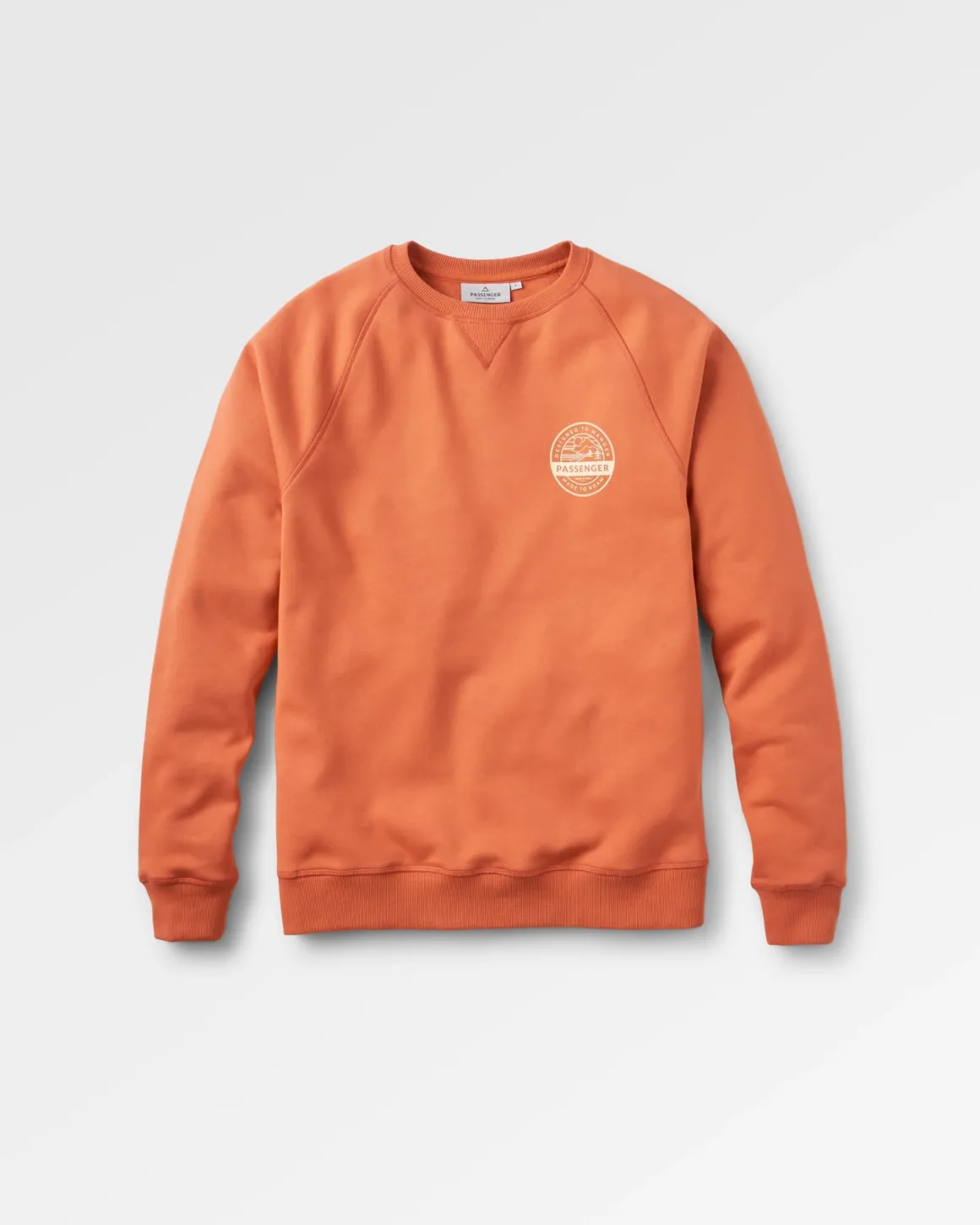 Odyssey Organic Cotton Long Sleeve Sweatshirt - Burnt Orange