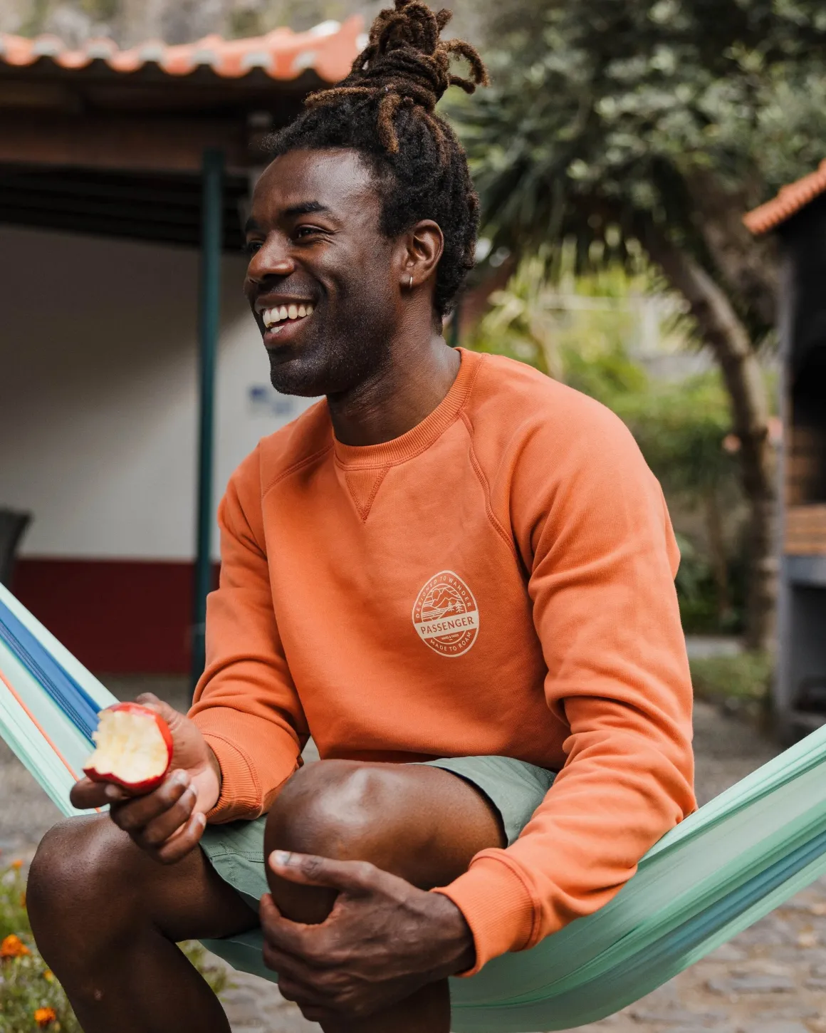 Odyssey Organic Cotton Long Sleeve Sweatshirt - Burnt Orange