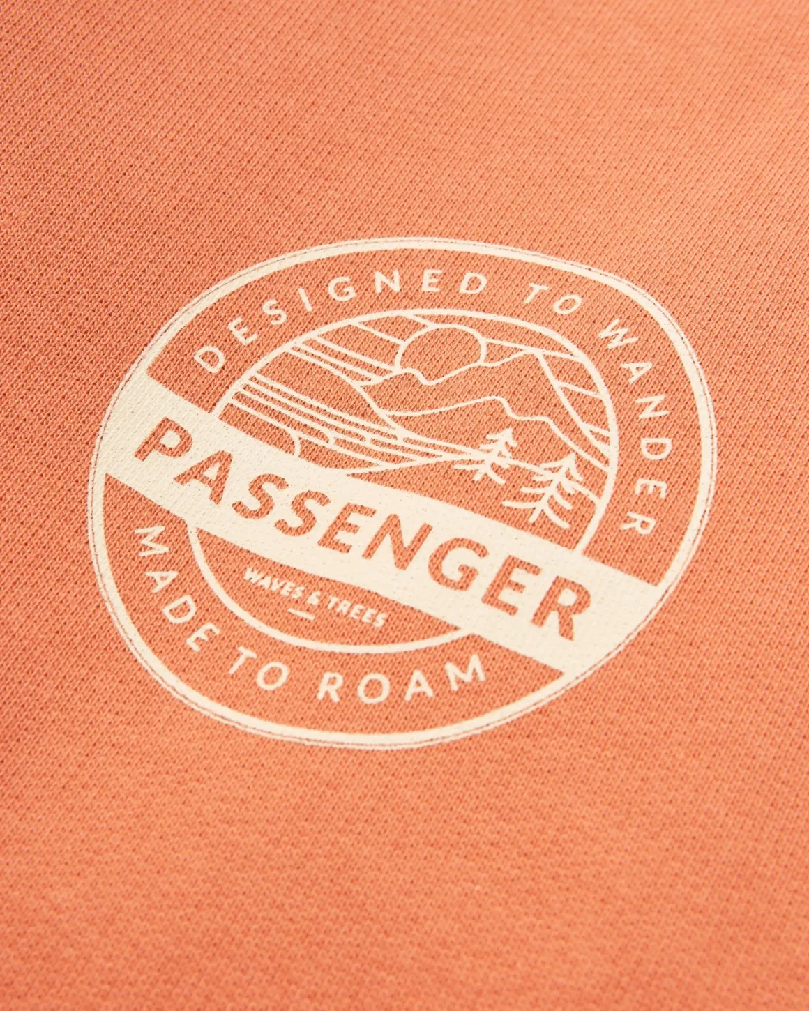 Odyssey Organic Cotton Long Sleeve Sweatshirt - Burnt Orange