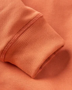 Odyssey Organic Cotton Long Sleeve Sweatshirt - Burnt Orange