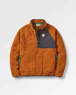 Offgrid 2.0 Half Zip Recycled Sherpa Fleece - Glazed Ginger