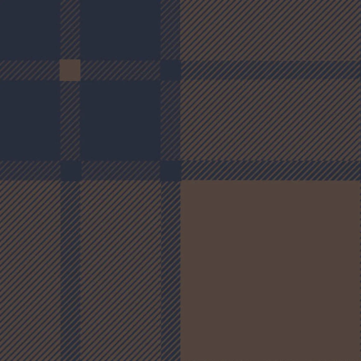 Offroad Recycled Sherpa Half Zip Fleece - Chestnut/Deep Navy Check