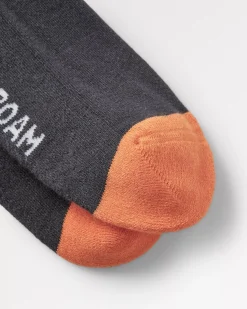 Organic Midweight Crew Socks - Charcoal