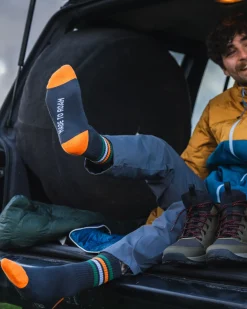 Organic Midweight Crew Socks - Charcoal