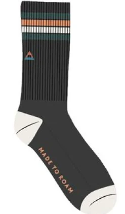 Organic Midweight Crew Socks - Charcoal