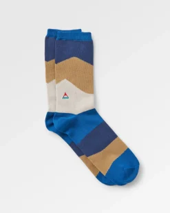 Panorama Organic Midweight Crew Socks - Scenic Toffee