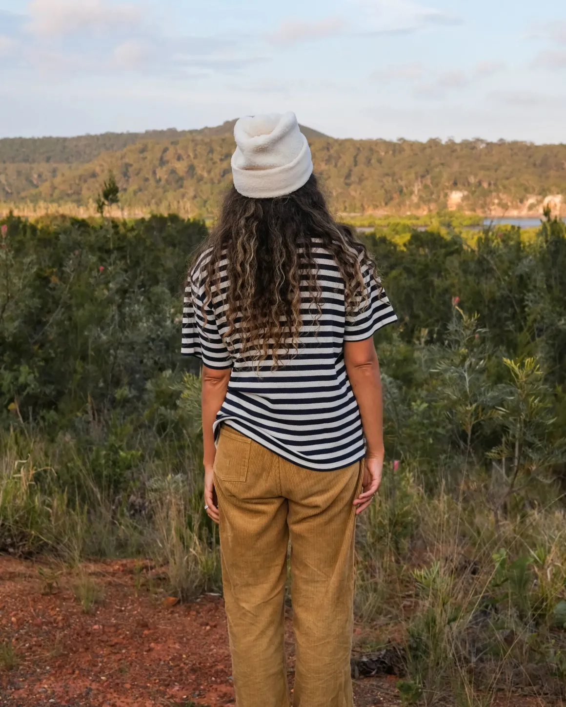 Panorama Recycled Cotton T-Shirt - Deep Navy