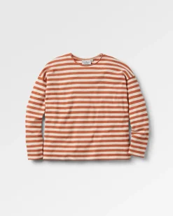 Panorama Striped Long Sleeve T-Shirt - Glazed Ginger