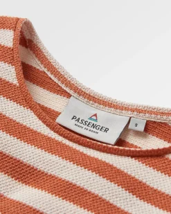 Panorama Striped Long Sleeve T-Shirt - Glazed Ginger