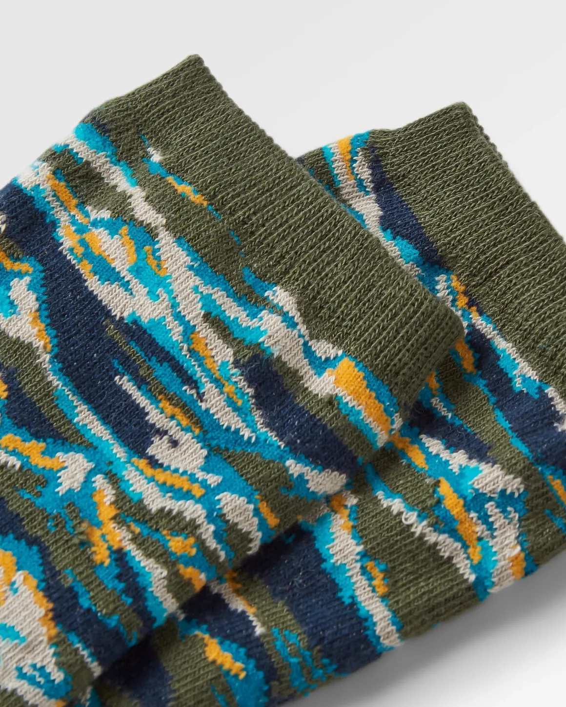 Peak Organic Midweight Crew Socks - Khaki Green