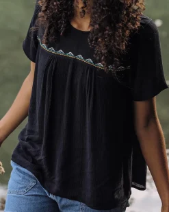 Petal Top - Black