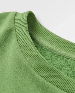 Phoenix Recycled Cotton Oversized Sweatshirt - Pear Green