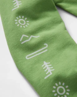 Phoenix Recycled Cotton Oversized Sweatshirt - Pear Green