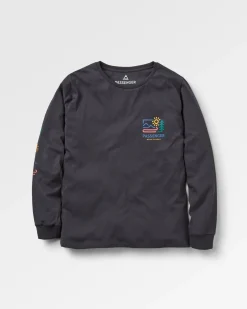 Phoenix Recycled Long Sleeve T-Shirt - Black