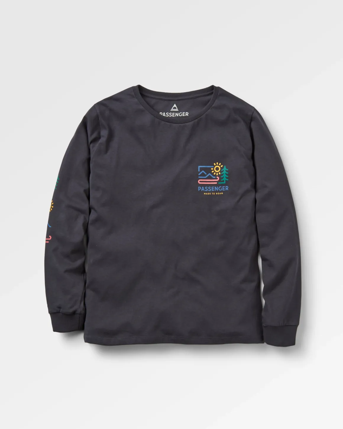 Phoenix Recycled Long Sleeve T-Shirt - Black