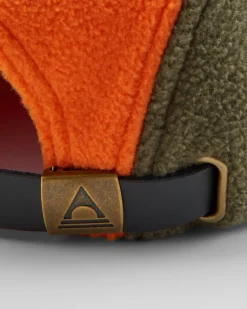Pine Recycled Polar Fleece Hat - Sunrise Orange Multi