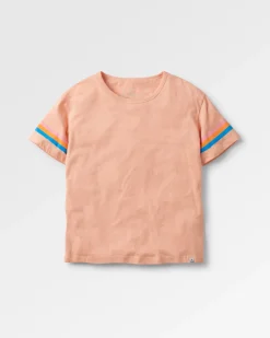 Poinsettia Organic Cotton T-Shirt - Soft Apricot Marl