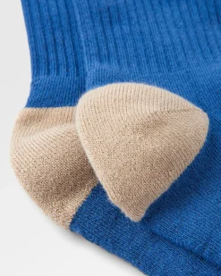 Rambler Organic Midweight Crew Socks - Moonlight Blue