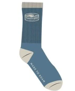 Rambler Organic Midweight Crew Socks - Moonlight Blue