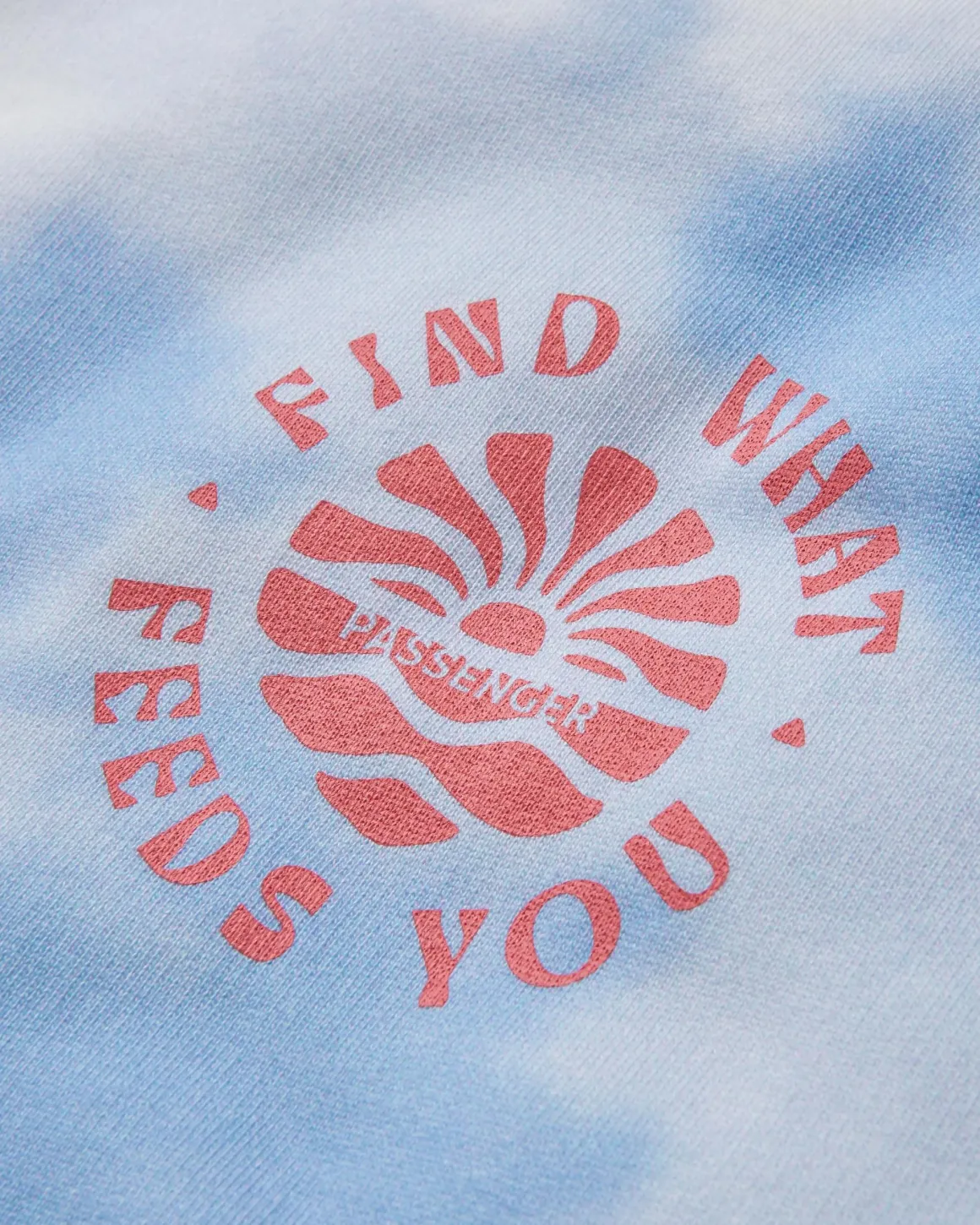 Rediscover Organic Cotton Sweatshirt - Tie Dye Cornflower
