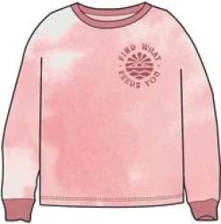Rediscover Organic Cotton Sweatshirt - Tie Dye Shell Pink