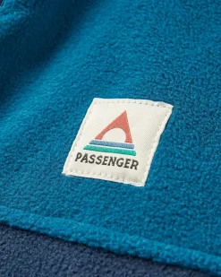 Ridge 2.0 Full Zip Recycled Polar Fleece - Tidal Blue/Rich Navy