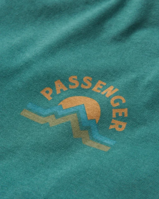 Riser Recycled Cotton Long Sleeve T-Shirt - Mediterranean