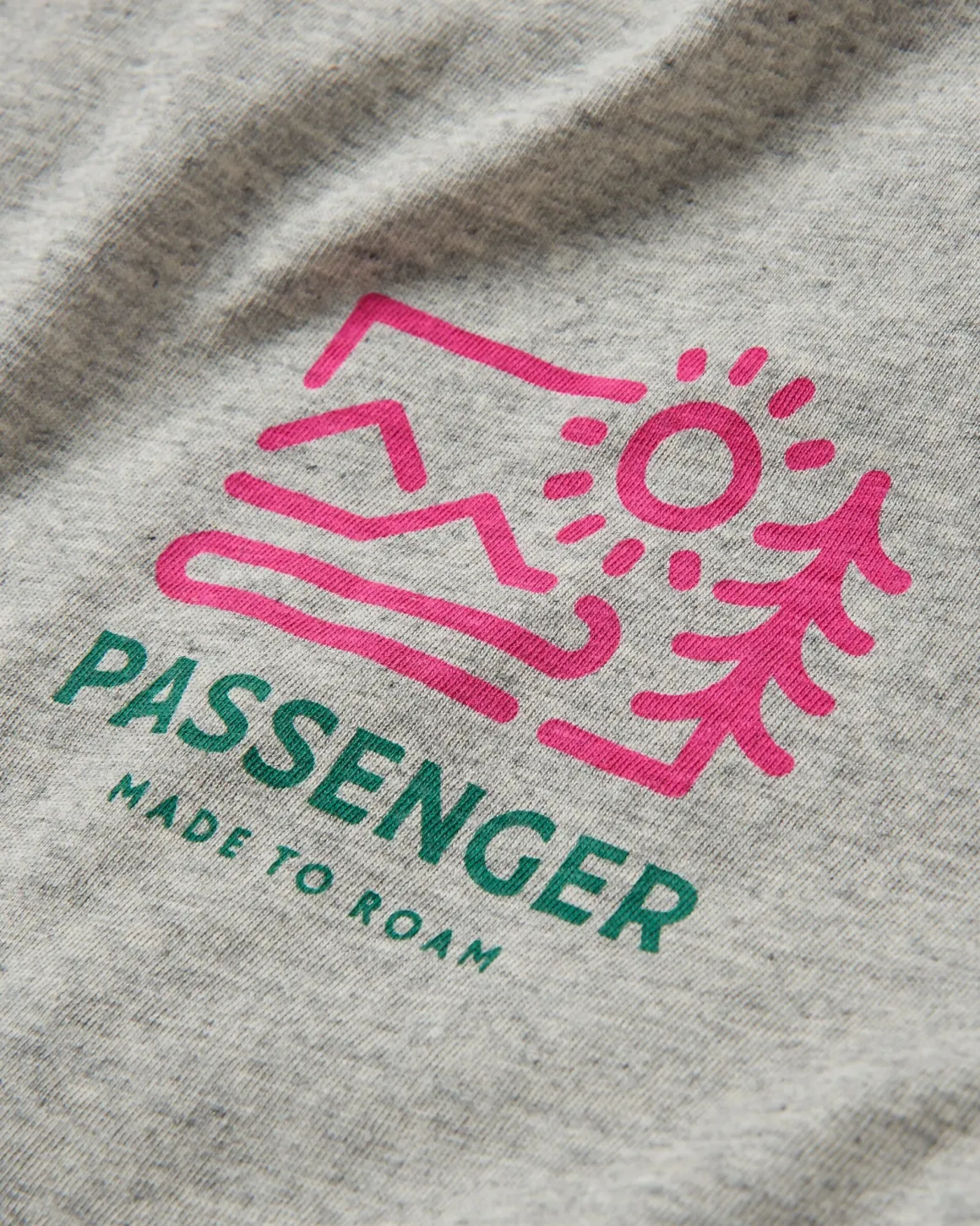 Riser Recycled Cotton Long Sleeve T-Shirt - Mid Gray Marl