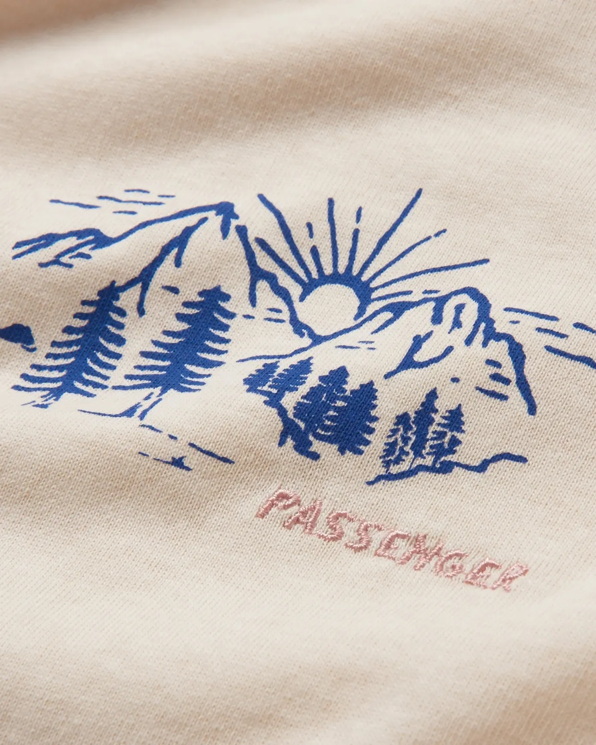 Riser Recycled Cotton Long Sleeve T-Shirt - Birch