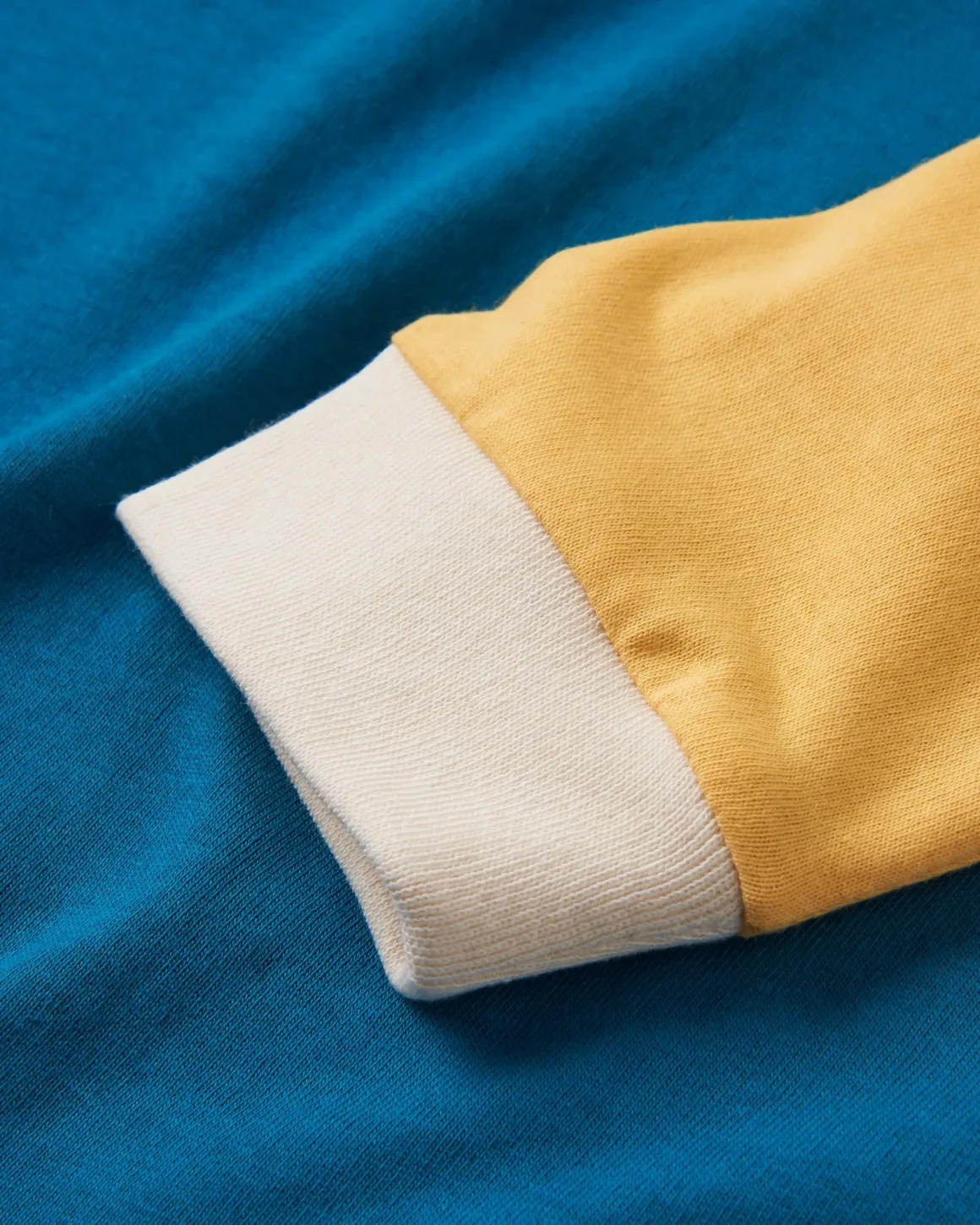 Riser Recycled Cotton Long Sleeve T-Shirt - Blue Coral