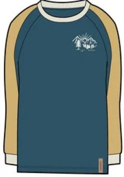 Riser Recycled Long Sleeve T-Shirt - Blue Coral