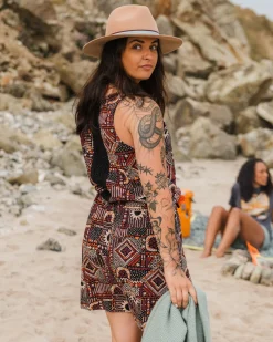 Rivergate Recycled Cotton Dress - Vintage Patchwork Black/Multi