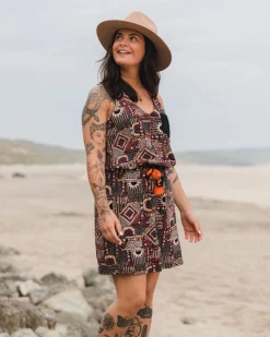 Rivergate Recycled Cotton Dress - Vintage Patchwork Black/Multi