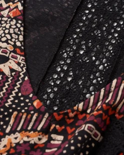 Rivergate Recycled Cotton Dress - Vintage Patchwork Black/Multi