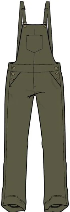 Roamist Organic Cotton Overalls - Khaki Green