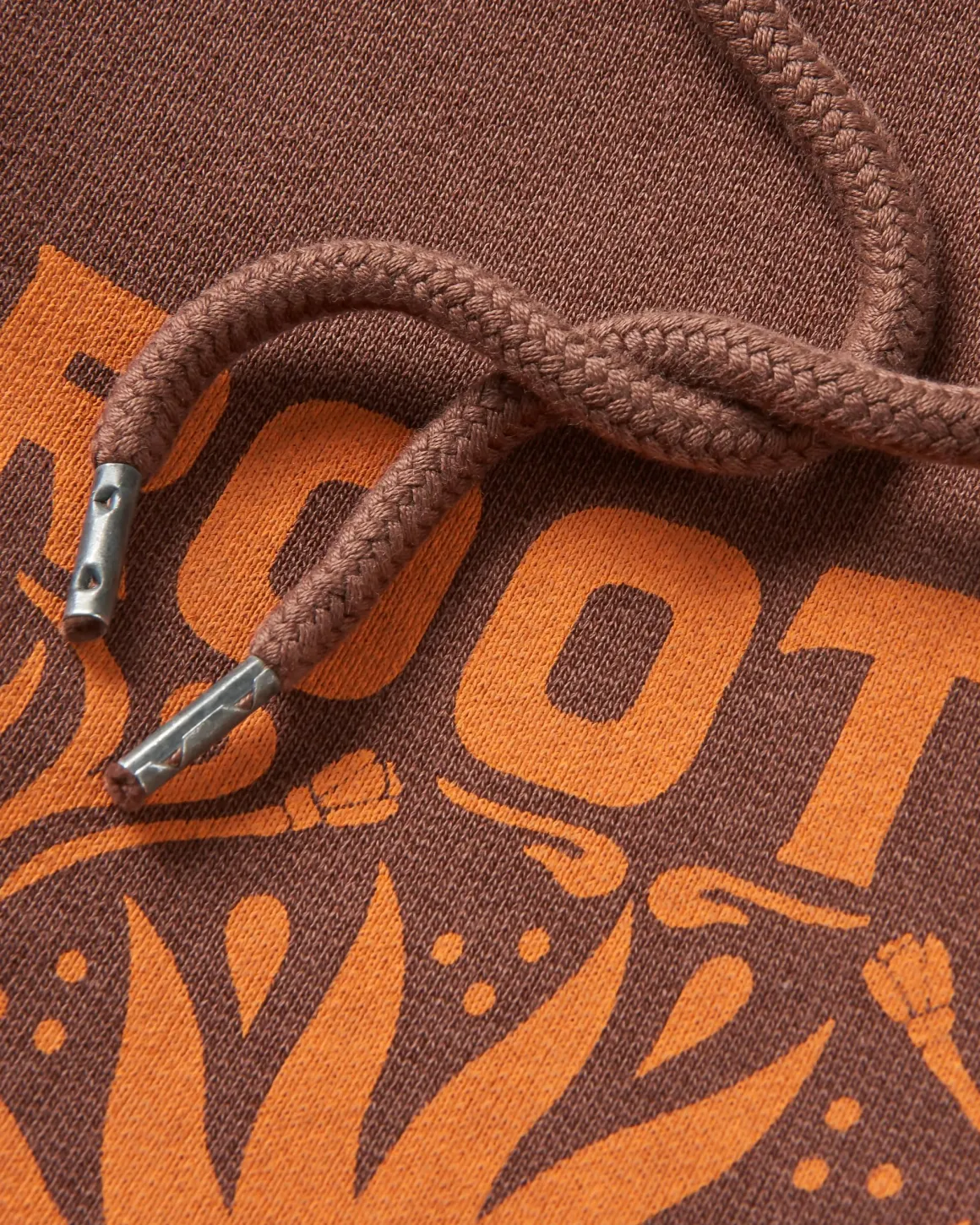 Rooted In Nature Long Sleeve Hoodie - Chestnut