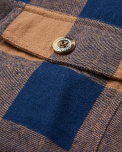 Rustic 2.0 Organic Cotton Long Sleeve Shirt - Toffee/Rich Navy Buffalo