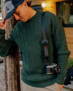 Sandbar Cable Knitted Sweater - Fir Tree