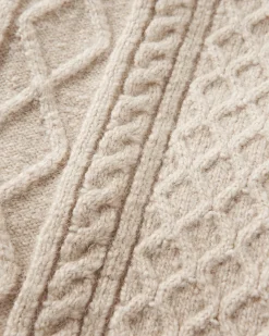 Sandbar Cable Knitted Sweater - Stone
